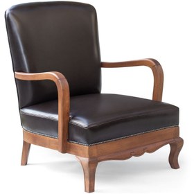 Resim Cem Leather Hermod Tekli Hakiki İtalyan Derisinden Berjer 68x90x55 