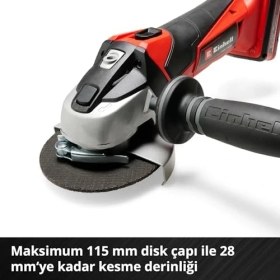 Resim Te-Ag 18/115 Li - Solo, Akülü Avuç Taşlama 