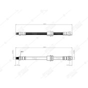 Resim SVAC 40-148 Arka Fren Hortumu Bmw E70 F15 F85 E71 E72 Svac