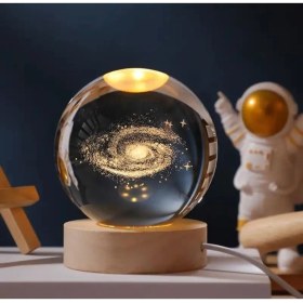 Resim Samanyolu Renk Değiştiren Işıklı Cam Küre 6cm 