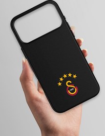 Resim Galatasaray 5 Yıldız Arma Deri Magsafe Telefon Kılıfı - iPhone 17 Pro 