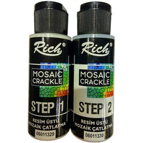 Resim Resim Üstü Mozaik Çatlatma Step1 Step2 