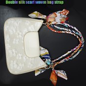 Resim DIY Cüzdan Yapımı Aksesuarları - El Örgülü Çift Eşarp Çanta Sapı - Retro ve Şık Cüzdan Çanta Askısı - Ayrılabilir Askı Çanta Süs Zinciri 