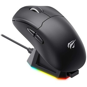 Resim Havit Gamenote MS979WB RGB Wireless Lazer Oyuncu Mouse + Şarj İstasyonu 