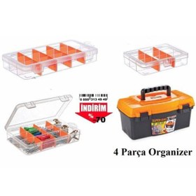 Resim 3 Boy Beta Organizer Ve Takım Çantası 4 Lü Set Ayarlanabilir Bölm 