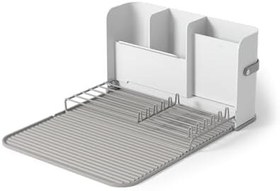 Resim Umbra Sling bulaşıklık, katlanabilir bulaşık kurutucu, Caddy, beyaz/gri 