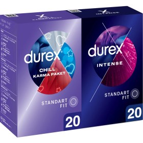 Resim Durex Chill Karma Paket Prezervatif 20’li + Durex Intense Prezervatif, 20' Li 