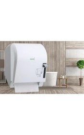 Resim Şeker Portakalım Vialli K8 Levercut Manuel Rulo Kağıt Havlu Dispenseri Aparatı Beyaz 