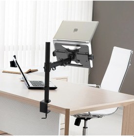 Resim Exvega Ayarlanabilir Aliminyum Laptop Standı Vesa Bağlantılı Monitör Kolu Uyumlu Ex789 