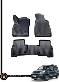 Resim Fiat Fiorino ile Birebir Uyumlu Ruins 3D Havuzlu Paspas 