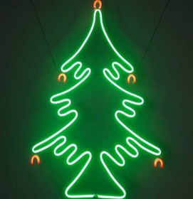 Resim Extremmotif Yılbaşı Ağacı Neon Led,dekorasyon,tabela.çam Ağacı 60cmx45 Cm 
