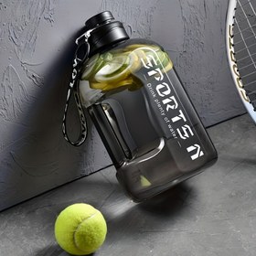 Resim 1 Adet 57.48oz PC Taşınabilir Büyük Kapasiteli Su Şişesi, Hassas Ölçekli Spor Tasarımı, Outdoor Fitness Bisiklet Gym İçin Dayanıklı Hafif Hidrasyon Takip, Erkek ve Kadınlar için, Modern Hidrasyon, Yüksek Kalite PC, Spor İçecek Kabı, Egzersiz Ekipmanı 