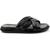 Resim Siyah Leather Erkek Terlik E04557241143 Siyah 