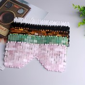 Resim 1 adet Doğal Kristal Göz Maskesi Göz Rahatlaması ve Cilt Masajı için, Güzellik Bakımı Hediyesi, Sevgililer Günü, Yılbaşı, Anneler Günü Hediyesi - Gevşek Taşlar 