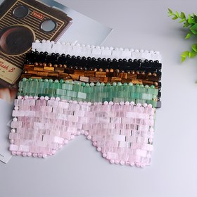 Resim 1 adet Doğal Kristal Göz Maskesi Göz Rahatlaması ve Cilt Masajı için, Güzellik Bakımı Hediyesi, Sevgililer Günü, Yılbaşı, Anneler Günü Hediyesi - Gevşek Taşlar 