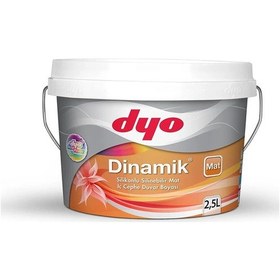Resim Dyo 2,5lt Dinamik Mat Silikonlu Silinebilir İç Cephe Duvar Boyası 7683 2.5 L 