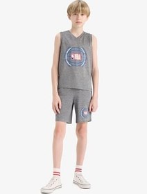 Resim DeFacto NBA Wordmark V Yaka Atlet Erkek Çocuk 
