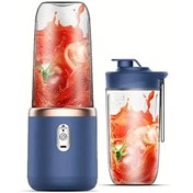 Resim Challenger Usb Şarjlı Kablosuz Taşınabilir Blender Mavi - 2 Kupa Ve Spor Kapaklı, Ev Seyahat İçin 