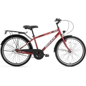 Resim Bisan Hero-24 Erkek Şehir Bisikleti 42CM V 26 Jant 3 Vites Metalik Kırmızı Kırmızı 