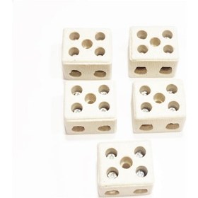 Resim 4 No İkili Yanmaz Porselen Taş Klemens 5 Adet 