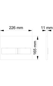 Resim Visam Karina Mat Krom İki Kademeli Kumanda Paneli 