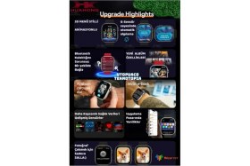 Resim Watch 10 Series HK10 Pro+ Plus Amoled G-Sensör Akıllı Saat Çift Kordon Yapay Zeka Kulaklık Eşleme Çağrı Cevaplama 