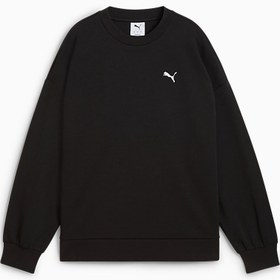 Resim WARDROBE ESSENTIALS Kadın Geniş Kesim Bisiklet Yaka SWEATSHIRT 