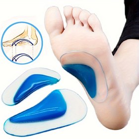 Resim COSYLEE Silikon Ayak Taban Destek Tabanlıkları - Yıkanabilir & Tekrar Kullanılabilir, Ayakkabılar ve Botlar için Rahat Ayak Yastıkları 