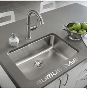 Resim Ukinox Tezgah Altı D500 Paslanmaz Çelik Eviye 50 x 40 Tek Adet 