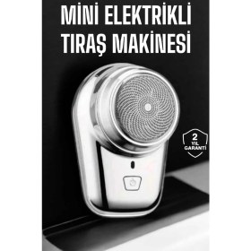 Resim Bilfold Seyahat Tipi Tıraş Makinesi Taşınabilir Kablosuz Mini Paslanmaz Çelik 