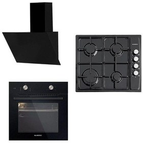 Resim Kumtel B66-S2 - KO-410BF - DA6-833 Siyah Ankastre Set 