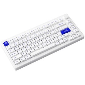 Resim Akko MOD 007B PC Blue on White V3 Piano Pro Switch RGB Kablosuz Hotswap Mekanik Oyuncu Klavye 