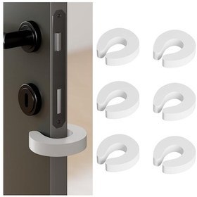 Resim Kapı Sıkışması Önleyici Ve Kapı Kapatıcı Stoperi 6'lı Paket. Kapıyı Açık Tutmak İçin Yumuşak Köpükten Yapılmış Güvenlik Kapı Koruyucusu Kullanın 