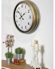 Resim 40 Cm Eskitme Metal Standart Duvar Saati Çok Renkli 