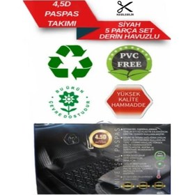 Resim Vw Amarok 2015-2016-2017-2018 C.r.b Kaliteli Derin Havuzlu Kesilebilir Paspas 