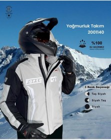Resim Forte Gt 2001140 Taş Siyah Yağmurluk Takım 