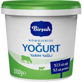 Resim Birşah Yarım Yağlı Homojenize Yoğurt 2 Kg 