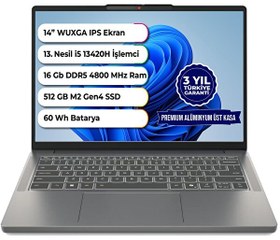 Resim Lenovo IdeaPad Slim 3 14IRH10 83K00028TR16 Intel Core i5 13420H 14" 16 GB RAM 512 GB SSD FreeDOS Notebook 