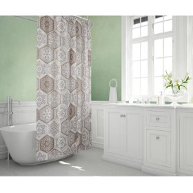 Resim Zethome Tropik Banyo Duş Perdesi 2345 Tek Kanat 1X120X200 