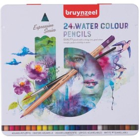 Resim Bruynzeel Expression Aquarelle 24 Renk Kuru-sulu Boya Kalem Seti 
