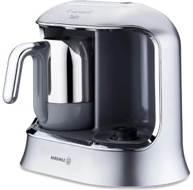 Resim Korkmaz Kahvekolik Twin Gri Otomatik Kahve Makinesi 