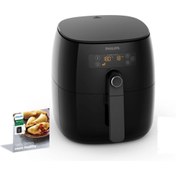 Resim Philips Hd9641/90 Airfryer Turbostar Sıcak Havalı Fritöz, 800 G Sepet Büyüklüğü, 1425 W, Siyah 