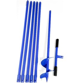 Resim Su Sondaj Aleti Kuyu Açma Toprak Burgu Makinesi Montaj Kollu15 CM 