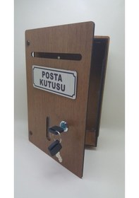 Resim Büyük Boy Ahşap Posta Kutusu Kutusu 