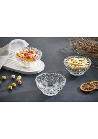 Resim Glassco Kristalize 12'li Cam Kase Çerezlik Sunumluk 150 Cc Kase 