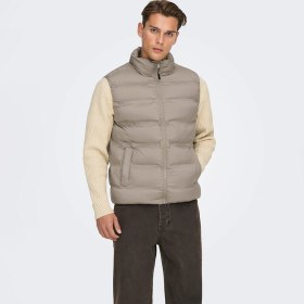 Resim Only & Sons Union Seamless Life Erkek Krem Yelek 22034830-dte Krem 