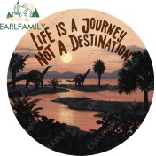 Resim Wenchang Shop C YT-188484 Hayat Bir Yolculuktur Dağ Buzdolabı Araba Stickerları Tampon Dizüstü Buzdolabı Van Grafikleri Için 13CM x 12.7cm Boyutunda (Yurt Dışından) 