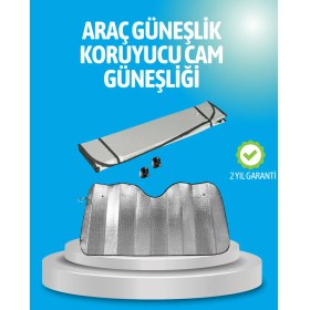 Resim Gelişmiş Yansıtıcılı Katlanabilir Araç Güneşliği – Alüminyum & Süngerli Izolasyon Teknolojisi 