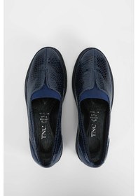 Resim Tamer Tanca Kadın Hakiki Deri Lacivert Casual Ayakkabı 824 012 Bn Ayk Sk23/24 Lacı Kroko Lacivert 