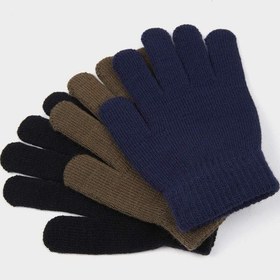 Resim Defacto Erkek Çocuk 3lü Eldiven F5017a825wnkr1 Çok Renkli 